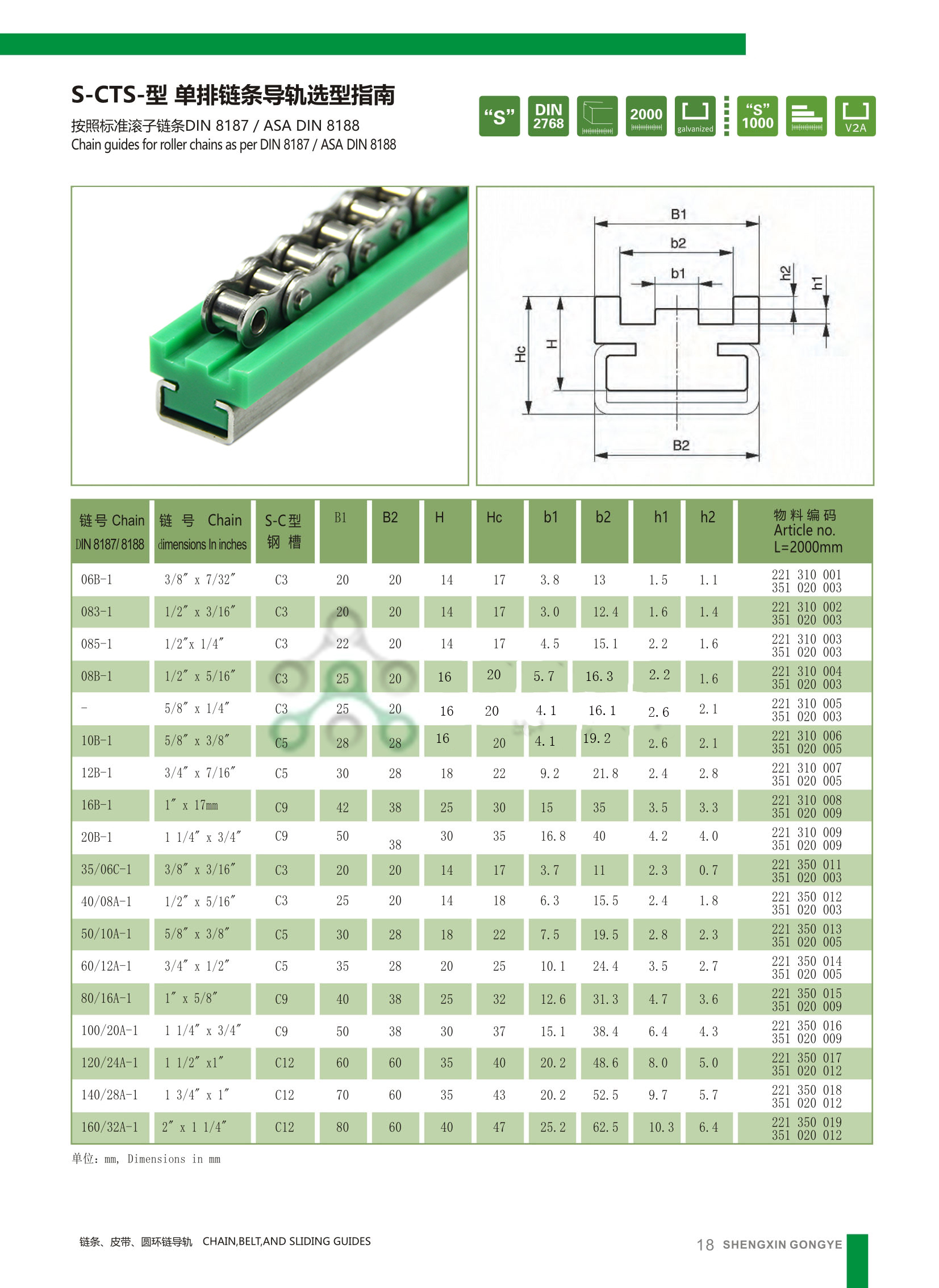 單排鏈條導向件 單排鏈條導向件